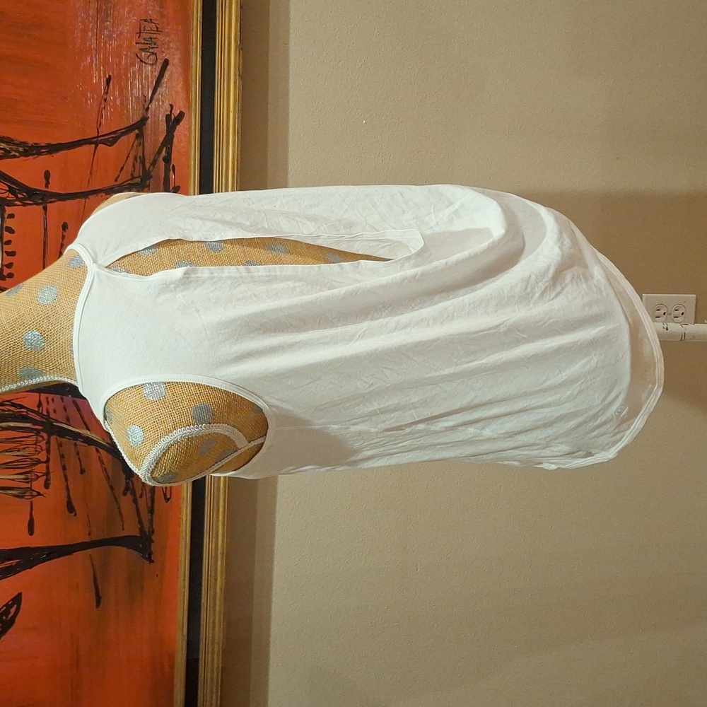 lululemon athletica White Draped Back Tank Top